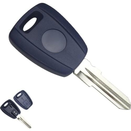 OkeyTech 20pcs/lot Transponder Chip Car Key Shell Case For Fiat Stilo Punto Seicento Fob NO Chip With GT15R Uncut Blank blade