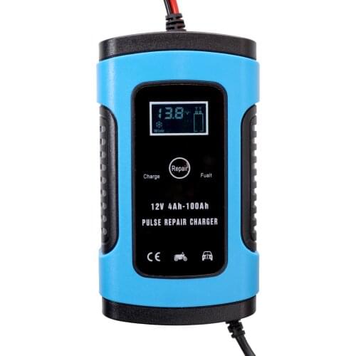 Full Automatic Smart Battery Charger 12V 8A 24V 4A/12V 6A Lead Acid/GEL LCD Display EU/US Plug Fast Car Battery Charger