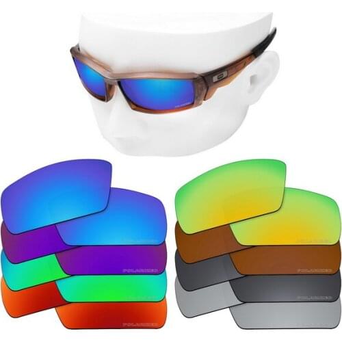 OOWLIT Anti-Scratch Replacement Lenses for-Oakley Canteen 2006 Etched Polarized Sunglasses