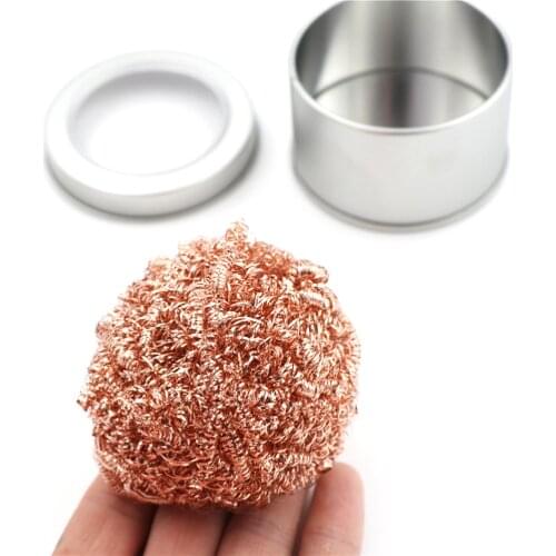 Welding Soldering Solder Iron Tip Cleaner Cleaning Steel Wire Sponge Balls For Welding Tool Whosesale