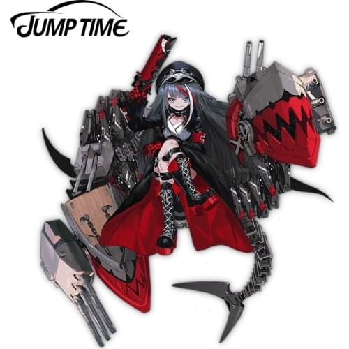 Jump Time 13 x 11cm For Azur Lane Deutschland Anime Waifu Creative Car Stickers Vinyl Material Decal Car Accessories Decoration