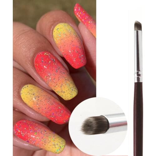1 Pcs Nail Art Brush Gradient Blooming Nail Drawing Line Pen Gel Polish Printing Brushes Professional DIY Tips Manicure Tools
