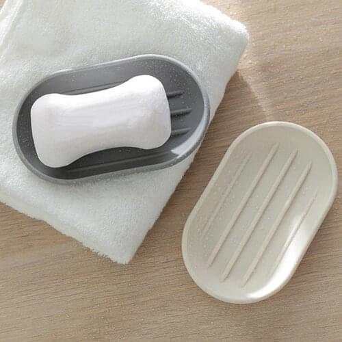 1 Pc Fashion Flexible Soap Dish Plate Portable Travel Bathroom Soap Holder Kitchen No Drilling Oval Soap Rack Holder Drain Dish