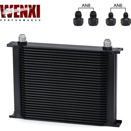 30 Rows Oil Cooler Universal Engine Transmission Oil Cooler Kit AN10 10 AN WX7030