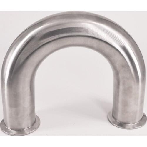 51mm 2" Pipe OD 2" Tri Clamp U Shaped Return 180 Degree Bend SUS 304 Stainless Sanitary Fitting Spliter Homebrew Beer