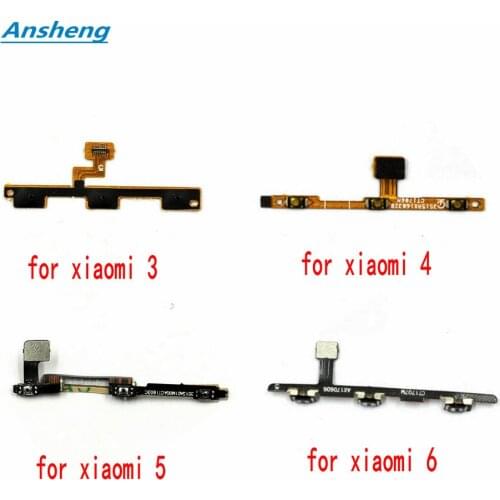 Ansheng power on/ off +Volume up/down button flex cable for 36 Mi4 Mi5 Mi6 Cell Phone