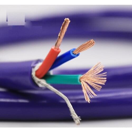High Quality 1M 5N OFC ac reference power cable bulk cable per meter audio power cord wire cable hifi power cable