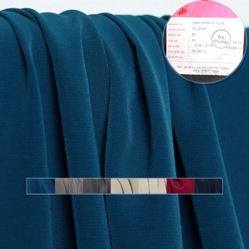 White waxberry Japanese Pure Colour 100%High Class Polyester Fabrics Materials Summer Women Dress Shirts Cloth Freeshipping