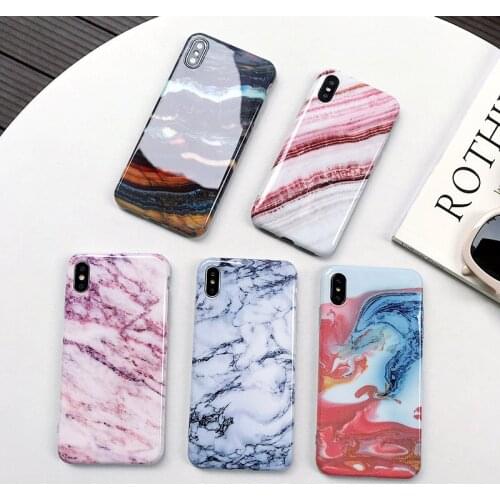 SMILYOU Marble Phone Case For iPhone 6 6S 7 8 X Back Cover Luxury Cases For iPhone 6Plus 7Plus 8Plus XR XS Max Coque Fundas