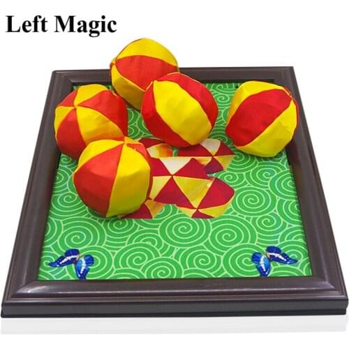 Colorfull Balls From Drawing Board With 5 Balls Magic Tricks Balls Appearing From Picture Stage Magic Props Illusions