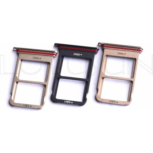 1pcs Nano SIM/ Micro SIM Card reader Tray Holder Micro SD Card Slot Holder Adapter for Huawei Ascend mate 10 pro 5 color