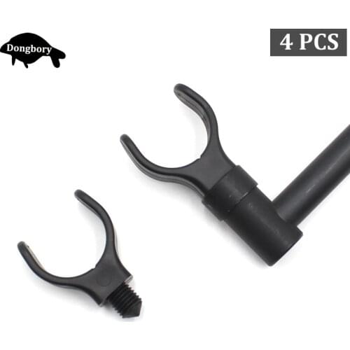 4PCS Carp Fishing Rod Rest Holder Gripper Support Stand Accessories Fish Pole Rod Holder Brackets Head Telescoping Fishing Tools