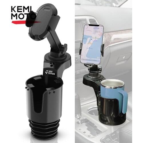 Drink Holders Extender Car Cup Holder With Phone Mount For Tesla Model 3/S/X/Y Adjustable 360° Rotate Cellphone Holders