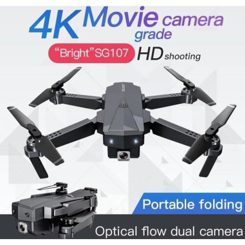 SG107 Drone Equipped With Wide Angle 4K Dual-Camera Fixed-Height Folding 15-20 Minutes Flight Time Kids Gifts Toys