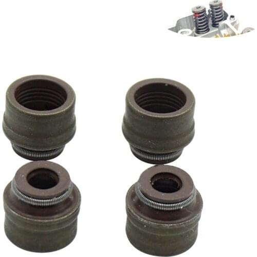 Engine valve seal ring cushion Four sets for Zongshen NC250cc KAYO K6 T6 BOSUER KEWS