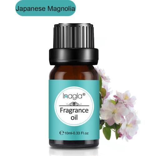 Inagla Japanese Magnolia Fragrance Oil 10ml Essential Oils For Air Fresh Oil Diffuser Candle Soap Perfume Making Lemon Lime