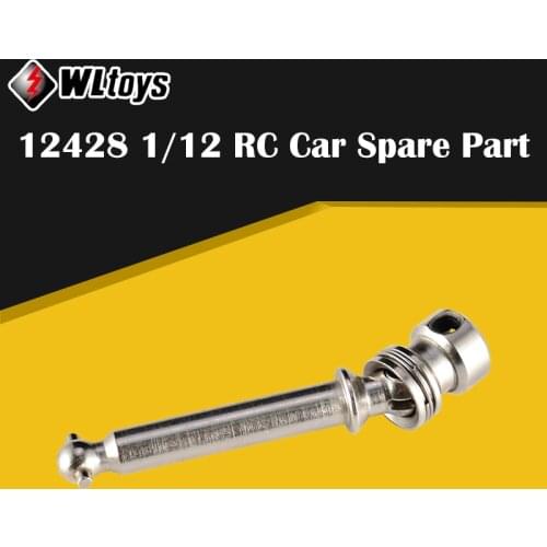 Hot Original 12428 Metal Rear Drive Shaft Universal Joint Transmission Axis 12428-D.0763 for Wltoys 12423 12428 RC Car Parts