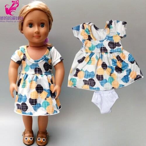 43cm Baby Doll dress 18 inch 45cm og girl dolls clothes One shoulder flared pants