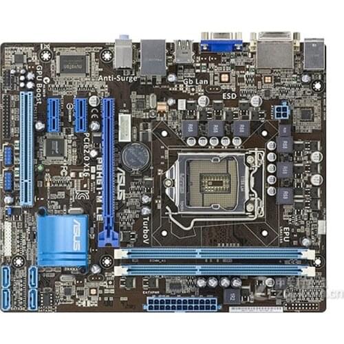 Asus P8H61-M LE Desktop Motherboard H61 Socket LGA 1155 i3 i5 i7 DDR3 16G uATX UEFI BIOS Original Used Mainboard On Sale