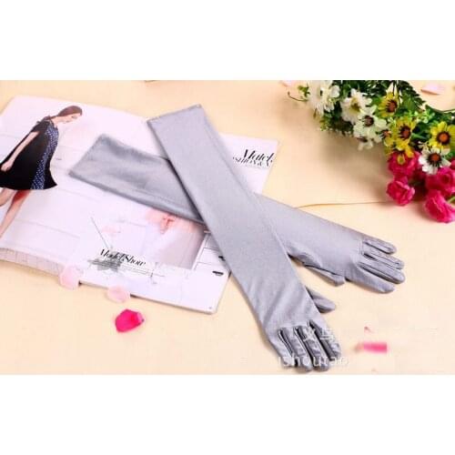 5pc / Lot New sex multicolor long evening dancing driving party pricecess lady bridesmaid long finger gloves
