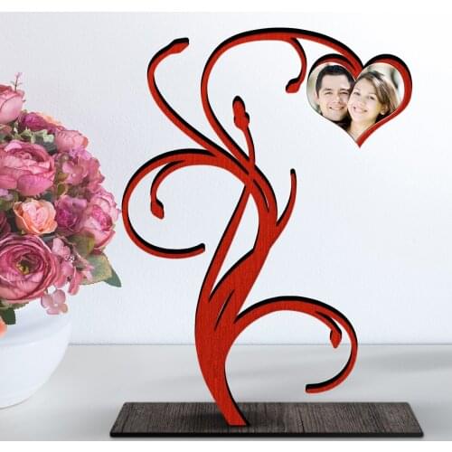 Personalized Custom Flower Filizi Illustrated Desktop Trinket-2