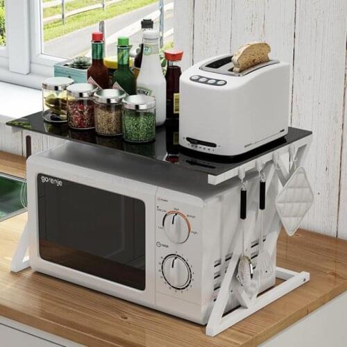 9999 Microwave Oven Shelf Multi-storey Reinforced Storage Shelf Spice Rack Oven Rack Multi-functional Kitchen Floor Shelf