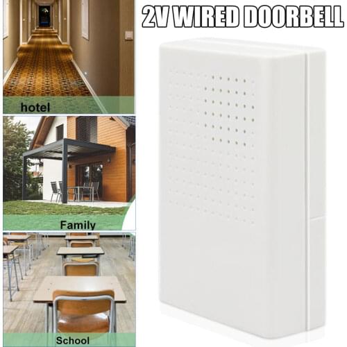 Wired Door Bell DC 12V Chime Welcome DoorBell For Office Home Security Access Control System White B1