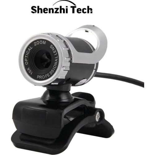 ShenzhiTech USB HD Web Camera Webcam Built-in Microphone Rotatable 360 Degrees Video Webcam for Computer PC Laptop Desktop