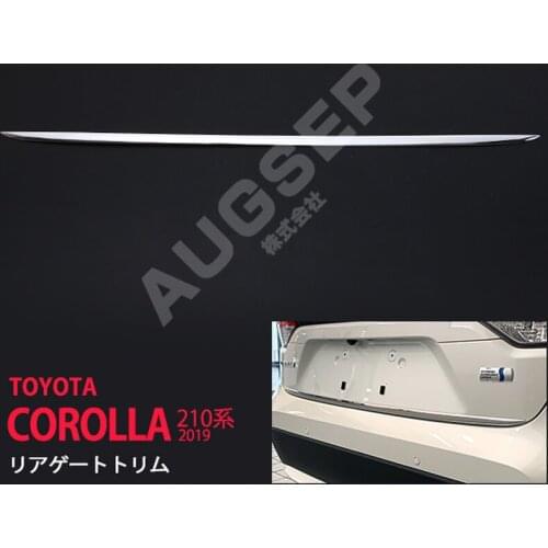 High Grade Decoration Exterior for Toyota Corolla E210 SUS304 Car Rear Gate Lower Cover Car Styling Stickers Auto Accessories