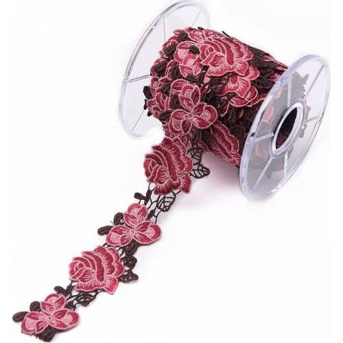 2Yard/Lot Clothing Lace High Quality Lace Trim Delicate Floral Lace Ribbon Venise Lace Fabric For Costumes