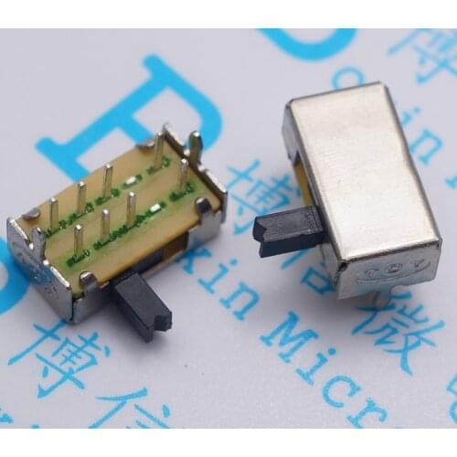 20PCS SK23D07 SK23D07VG5 8 Pin PCB 3 Position 2P3T DP3T Miniature Slide Switch Side Handle High 5mm