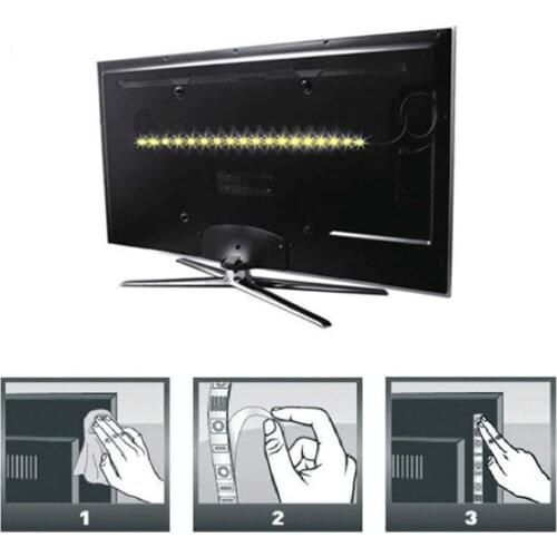 5V 1M 2M 3M 4M 5M USB Cable Power LED strip light lamp SMD 3528 Christmas desk Decor lamp tape For TV Background Lighting