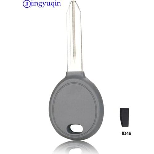 Jingyuqin Transponder Car Key Shell Case With 46 Chip For Dodge Sebring Magnum Durango Jeep Chrysler 300 Pacifica Town Country