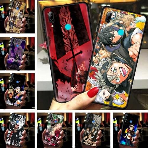 Black Clover Asta Deluxe Cell Phone Case For Huawei Mate 20 Lite 10 40 Pro Plus 40 RS TPU Black Soft Smartphone Cover Capa