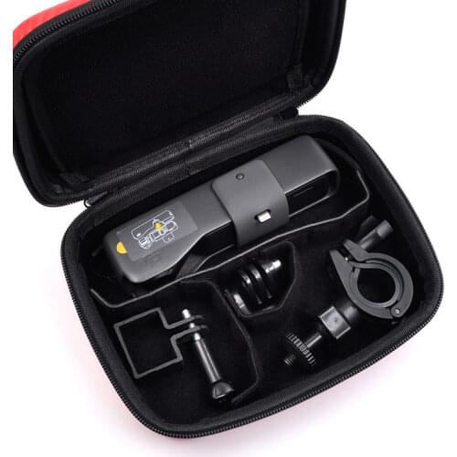 DJI Osmo Pocket Camera Handle Gimbal Portable Storage Package PU Bag Red /Black Carbon Storage Box Bag gimbal Accessories
