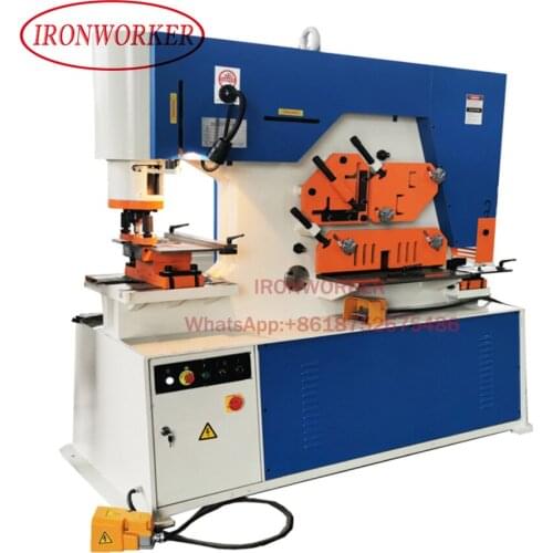 Hydraulic Punching Shearing and Notching Machine Ironworker Metal Processing Machine
