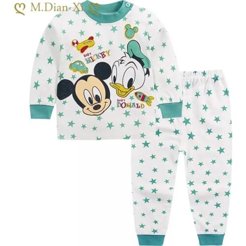 0-2year Baby Clothes Set Winter Cotton Newborn Baby Boys Girls Clothes 2PCS Cartoon Baby Underwear Unisex Kids Clothing Sets