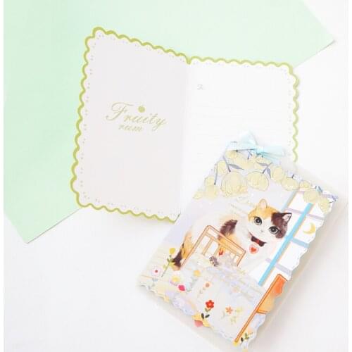 Creative Greeting Card With Envelope Kraft Paper Card Postcard Gifts DIY Crafts Decoration Card For Birthday Christmas Party