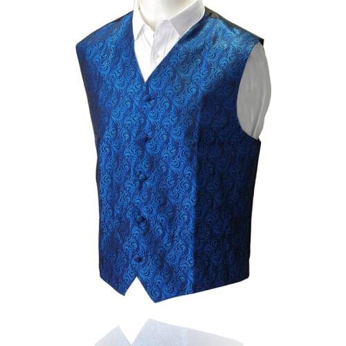 Ricnais Business Style Mens Sleeveless Single Piece Waistcoats Slim Fit Men Vest Suit Print For Party Wedding Formal Occasions