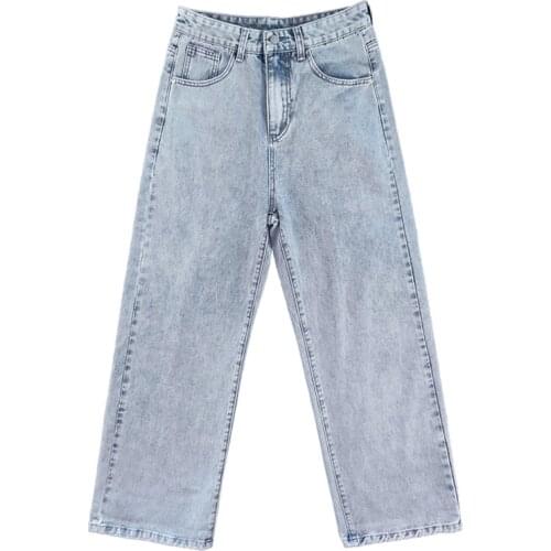 2021 New jeans homme mens straight loose korean pants for men straight versatile pants autumn winter streetwear The listing