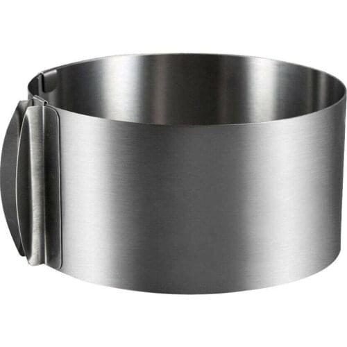 New Adjustable Mousse Ring 3D Round Cake Molds Decorating Cake 1pc Steel Kitchen Baking Dessert Tools Moulds K6T9