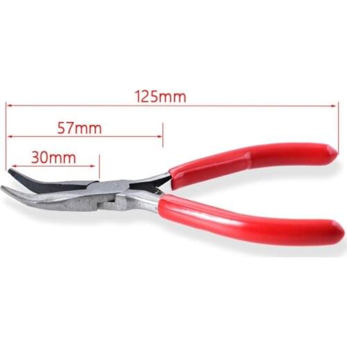 1/3x Flat Curved Nose Pliers Ring Looping Wire Looper Split Ring Jewelry Making