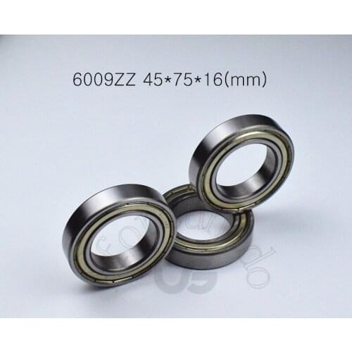 6009zz 45*75*16(mm) 1Pieces bearing ABEC-5 6009 6009zz metal sealed chrome steel deep groove bearing