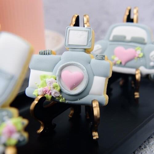 Cookies Stand Foldable Dessert Display Holder Cake Tool Easel Decoration for Wedding Party Bakeware Dinner &bar