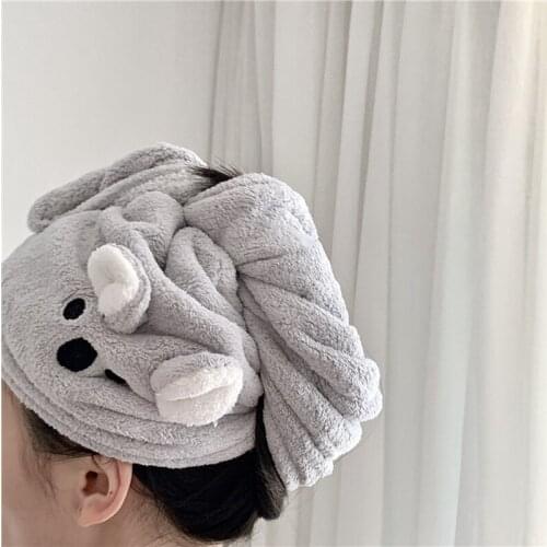 Microfiber Towel Hair Dry Quick Drying Womens Girls Towel Quick Dry Hair Hat Cap for Man Tools Turban Head Wrap Bathing Tools