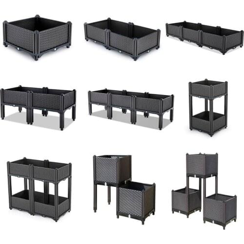 Raised Garden Bed Elevated Flowers Planter Planting Box With Legs Vegetables Elevated Box Outdoor Patio Flower Herb Container