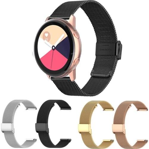 Stainless Steel Strap For Galaxy Watch Active2 40mm Bands Active 2 44mm Band 20mm for Samsung Galaxy Watch Active 2 watchband