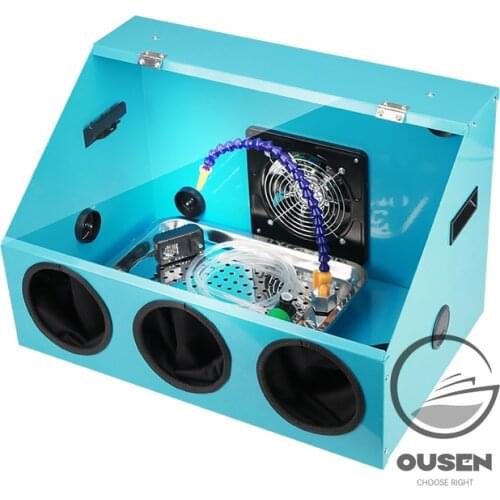 Grinding Dust-proof Box Metal One-piece Engraving Polishing Machine Grinder Wen Play Tooth Machine Grinding Box Workbench