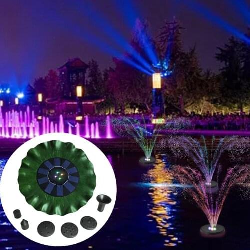 Outdoor Solar Powered Bird Bath Water Fountain Pump Floating Aquarium Decor