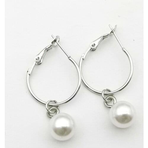 Vintage Creative Pearl Earrings Pendants Earrings Gifts for Mom Jewelry Earrings Lady Hoop Earrings Gift Holiday Small